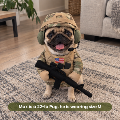 Doggy Soldier Outfit