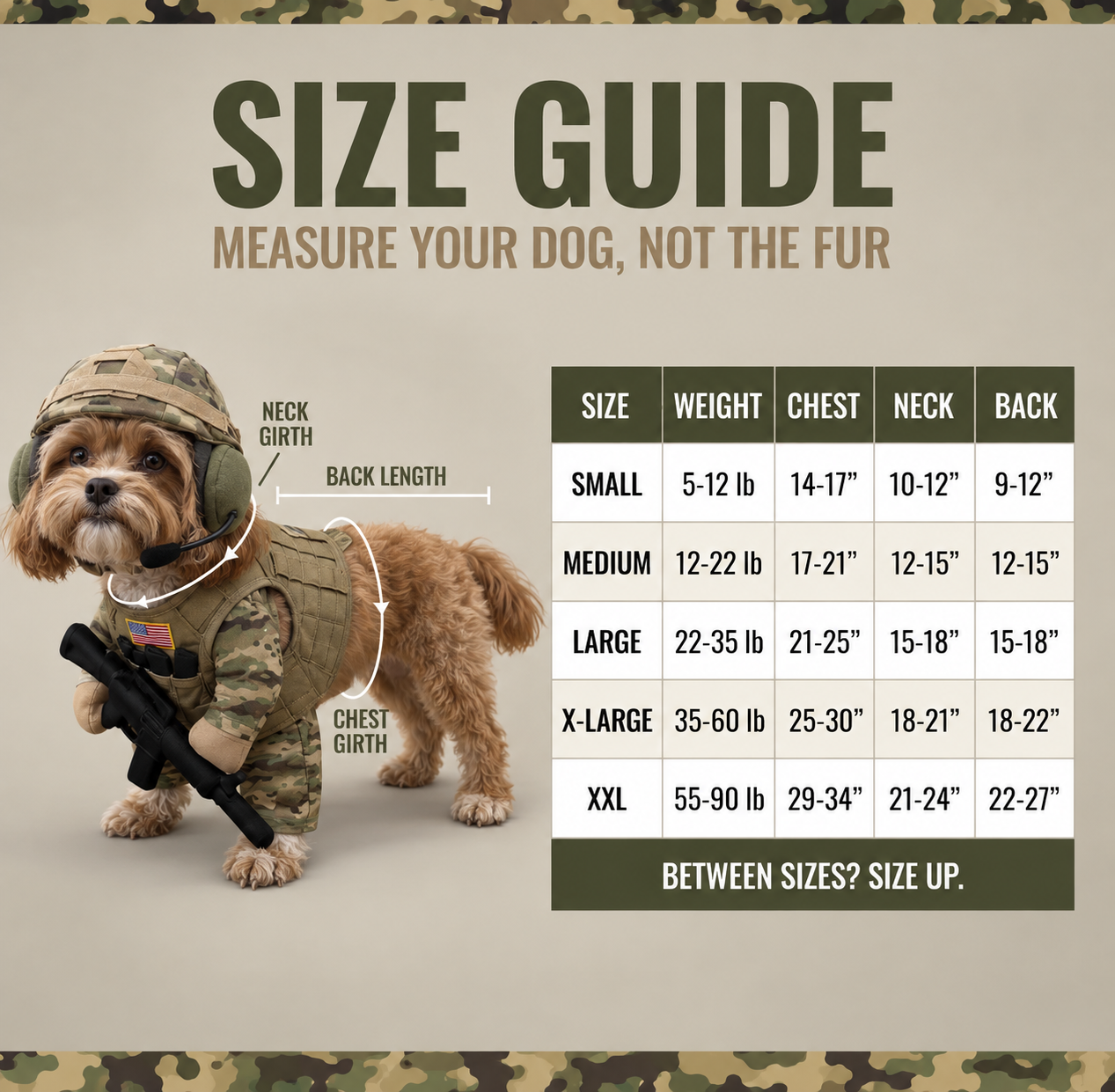Doggy Soldier Outfit